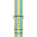 Curea iUni compatibila cu Apple Watch 1/2/3/4/5/6/7, 38mm, Nylon, Woven Strap, Pollen